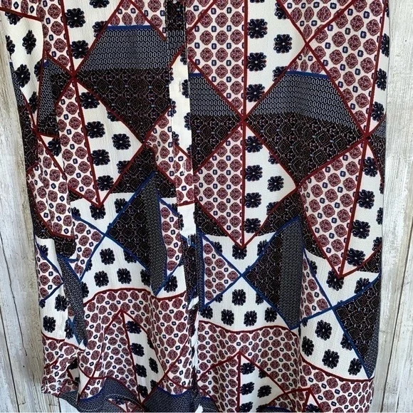 Umgee Mixed Pint Sleeveless Button Down Tunic - Picture 2 of 5